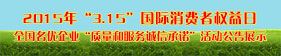 2015年“315”國際消費者權益日“質量和服務誠信承諾”活動企業(yè)展示